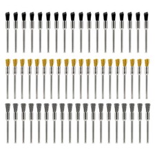 XCAN 20x Topfb&uuml;rste Drahtb&uuml;rste Nylon/Stahl/Kupfer Pinsel f&uuml;r Dremel Proxxon 3mm