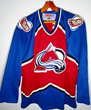 Vintage Colorado Avalance CCM Hockey Jersey Large Mens 90s Stitched Authentic