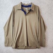 Scout Sport Polo Shirt Mens XL Brown Polyester Blend Made in USA