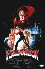 Sam Jones & Melody Anderson Signed 11x17 Flash Gordon Autograph Photo JSA COA