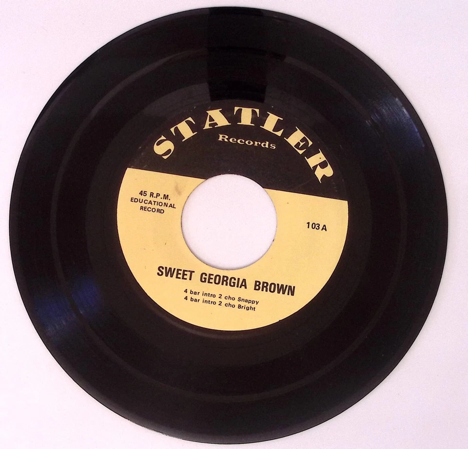 STATLER RECORDS RARE SWEET GEORGIA BROWN/CIRIBIRIBIN VINYL 45 66-122 - Image 3 of 3