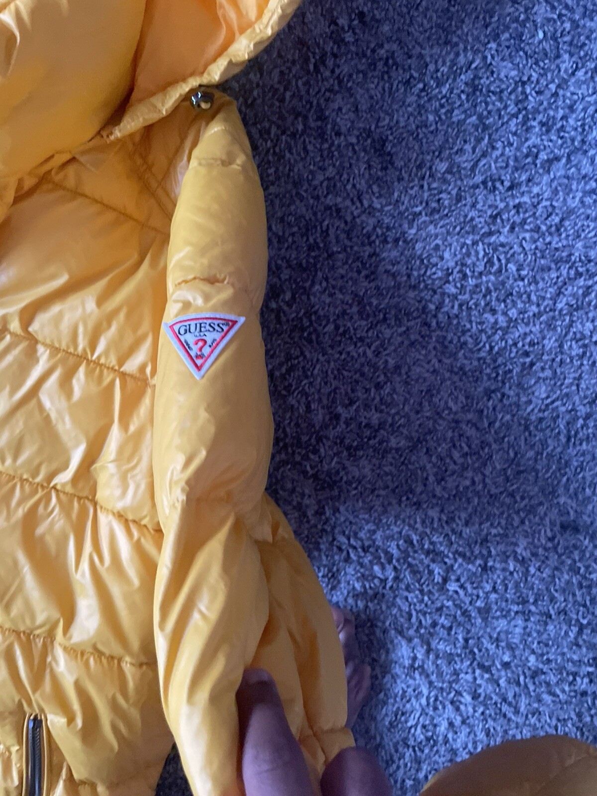 guess men's hooded puffer coat eBay