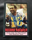 CHARLIE JOINER SAN DIEGO CHARGERS WR HOF SIGNED AUTOGRAPHED 1985 FOOTBALL CARD