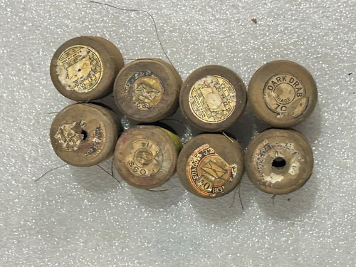 Vintage J. &.p. Manteaux 200 Yds. 40. 183 Met Fil Bobine Mix Compagnie Lot De 8 - Photo 2 sur 10