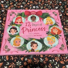 Disney Book 12 days a Princess pink hardcover children's books Rice and Holly P