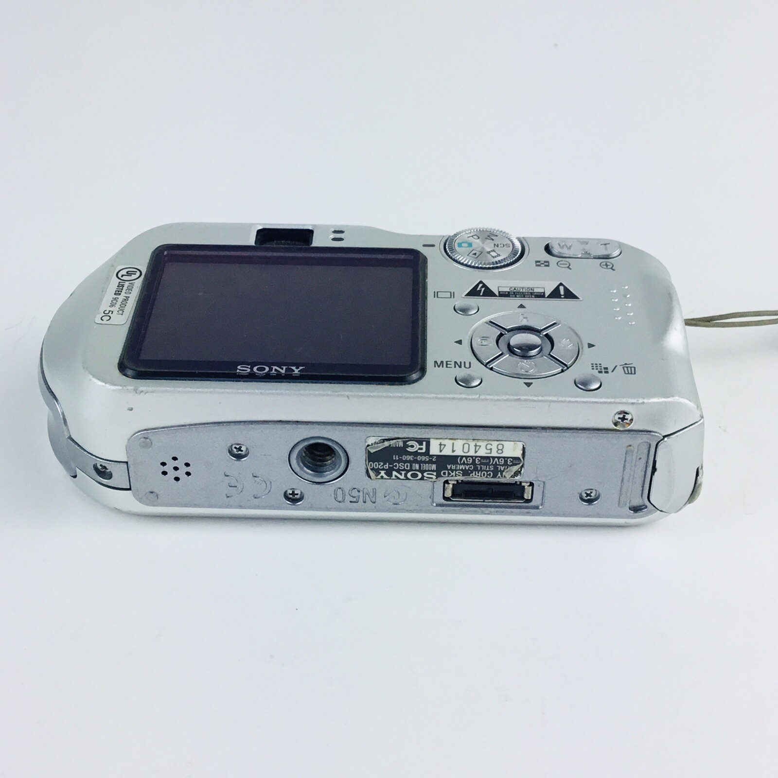 Sony Cyber-shot DSC-P200 7.2MP Digital Camera - Silver With Memory