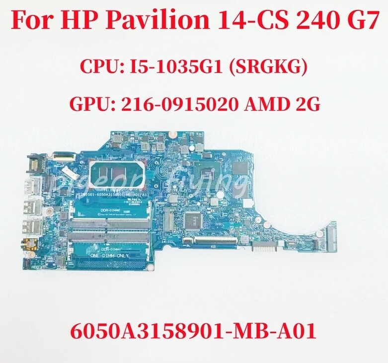 6050A3158901-MB-A01 For HP 14-CS 14-CK 240 G7 Motherboard CPU I5