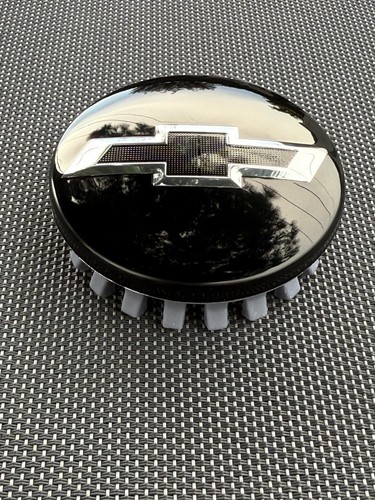 CHEVY BLACK 4X 83mm Wheel Center Caps SILVERADO, SUBURBAN, TAHOE, AVALANCHE - Picture 8 of 10