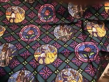 Fabric Disney Beauty And Beast Fat Quarter 18 L X 22 W Multicolor