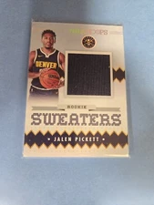 2023-24 NBA Hoops Jalen Pickett Rookie Sweaters RSW-JPI Nuggets RC
