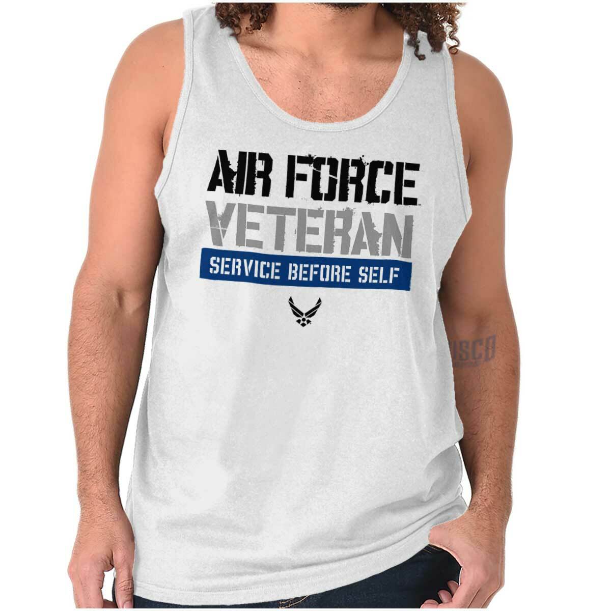 US Air Force Veteran Service Before Self Tank Top T Shirts