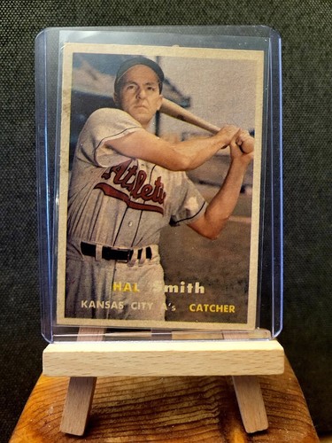 Tarjeta de béisbol 1957 Topps Kansas City Athletics #41 Hal W. Smith  - Imagen 1 de 2