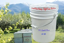 100% Pure Honey from Utah - Raw and Unfiltered - 5 Gallons 60lbs