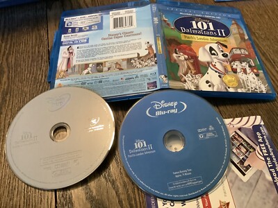 101 Dalmatians II: Patchs London Adventure Used Blu-ray/DVD 2015 2-Disc Disney