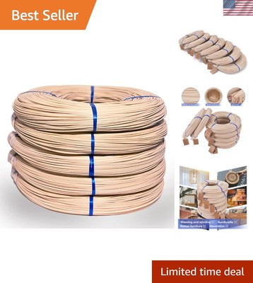 1.75mm Thick Rattan Basket Weaving Reeds - Perfect for DIY Furniture and Baskets