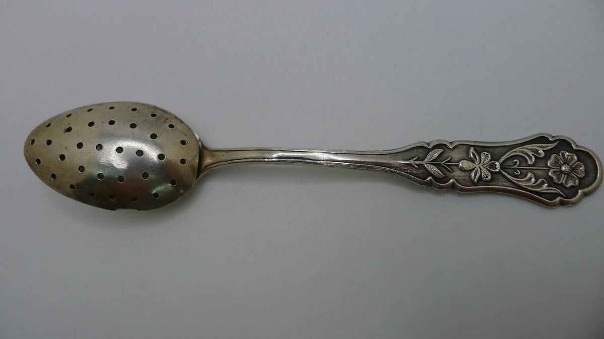 Antique tea strainer spoon clearance