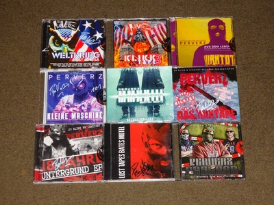 Perverz CD Sammlung Hirntot Blokkmonsta, Uzi, Schwartz, Dr. Faustus, Frauenarzt
