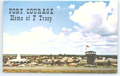 Postcard Fort Courage Home of F Troop Houck Arizona posted 1985