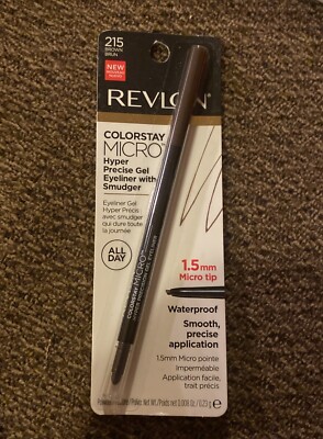 Revlon Gel Eyeliner ColorStay Micro Hyper Precision Eye Makeup #215 Brown 0.01