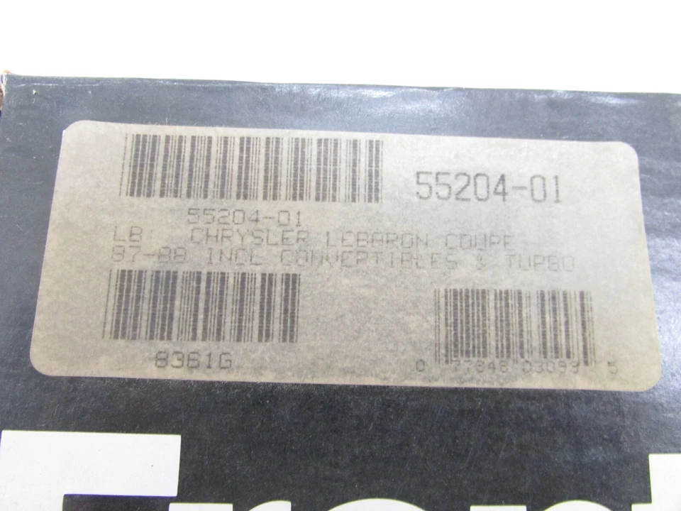 ¡NUEVO! CUBIERTA DELANTERA PERSONALIZADA BESTOP LEBRA, PARA: 87-88 CHRYSLER LEBARON CUPÉ Y CONV. Foto 2 de 4