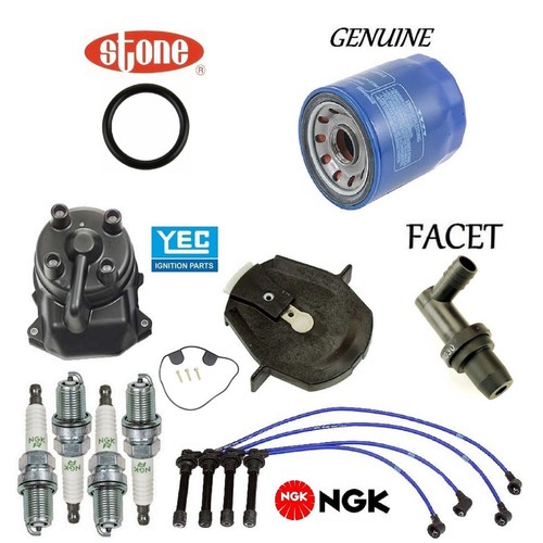 TuneUp Kit Cap Rotor Wires Spark Plug PCV for Honda Accord EX; L4; 2