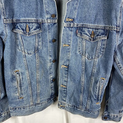 Vintage Levis type iii denim Jean Jacket Painted USA Flag | eBay