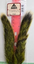 Pine Squirrel Tails  " FL. Chartreuse " 2 per pkg #SPT509 Wapsi Super find hairs