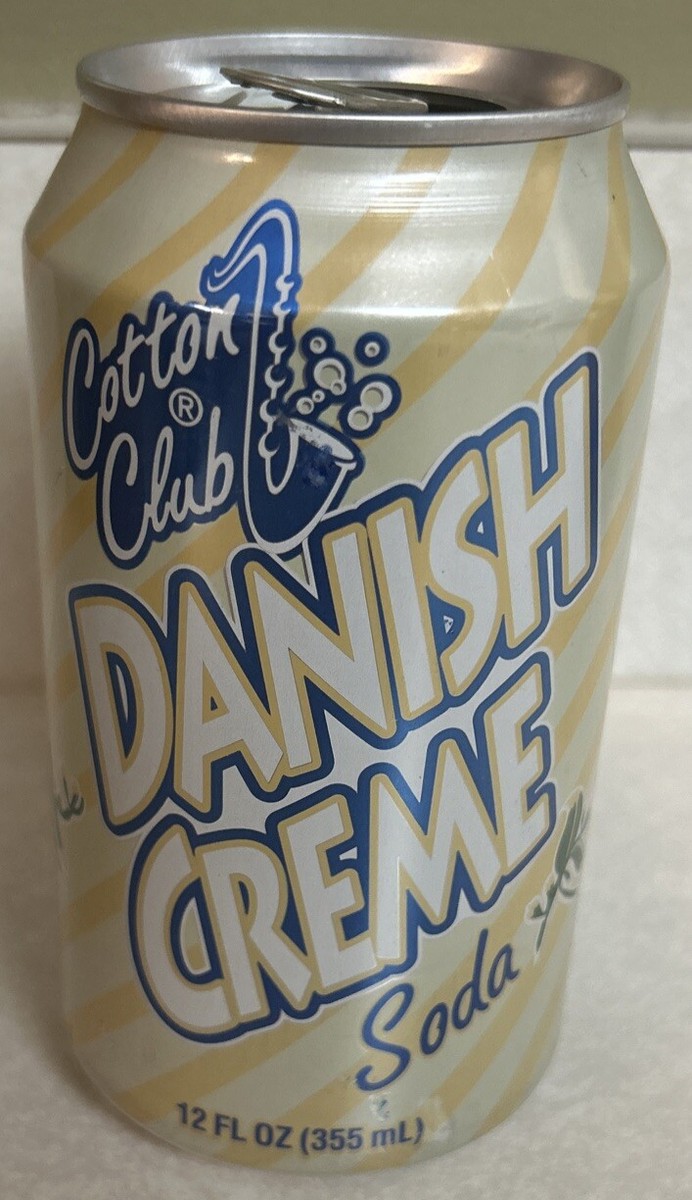 Vintage COTTON CLUB DANISH CRÈME Soda 12oz. Empty Aluminum Pull
