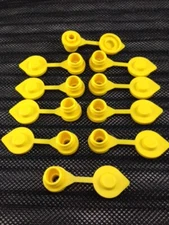 10 - Yellow Replacement Gas Can Fuel Jug Vent Cap Plug Eagle Chilton Spouts