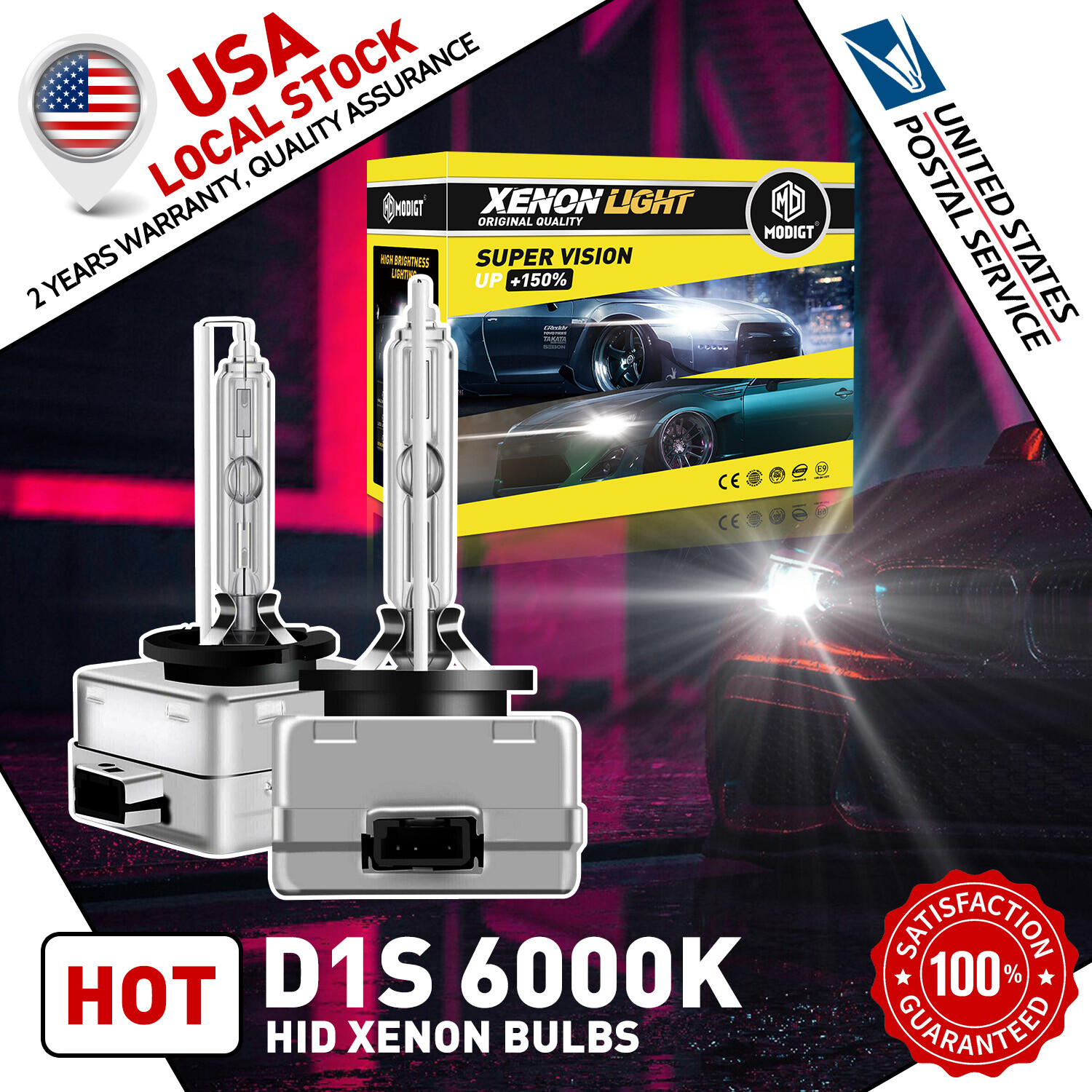 2 X D1S 6000K White HID Xenon Headlight Light Bulbs OEM Replacement eBay