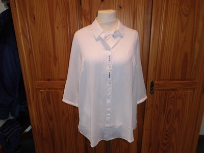 Damen Bluse Gr. 44 Weiß