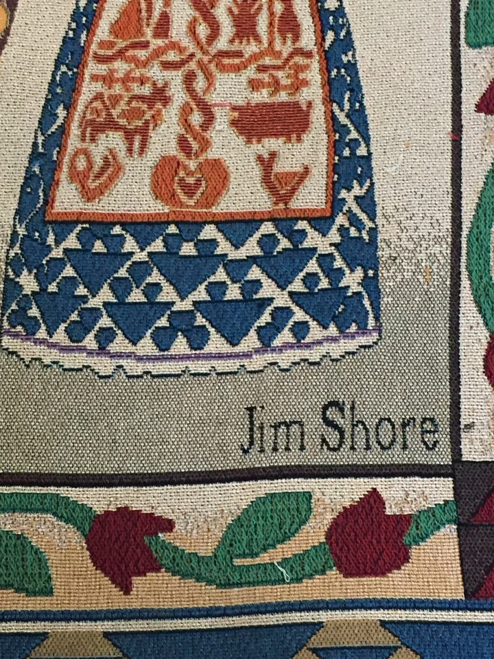 Tapiz Diseñado Jim Shore Peregrino Tapiz Tiro Colgante de Pared 54" Cuadrado EE. UU. Foto 4 de 4