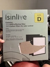 1 Set Isinlive Replacement Filters D for Idylis IAF-H-100D + More