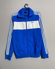 Vintage Adidas Blue Full Zip Track Jacket Ventex Style size M