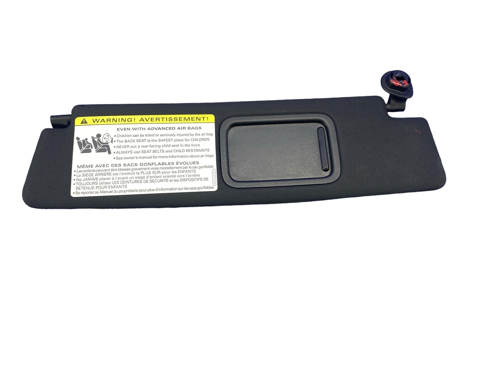 2008-2015 AUDI R8 SPYDER FRONT RIGHT SUNVISOR SHADE SUN VISOR BLACK