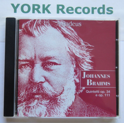 BRAHMS - Quintets Op 34 & Op 111 MASSIMO QUARTA - Excellent Condition CD Amadeus