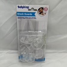 Baby King Shock Guards Plastic Child Safety Outlet Covers 12 Pack Clear BK1403