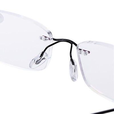 Ultra Lightweight Edgeless Rectangular Titanium Reading Glasses Glasses  Glasses