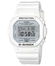 CASIO G-SHOCK DW-5600MW-7 DW5600 WHITE MEN'S DIGITAL DISPLAY WATCH