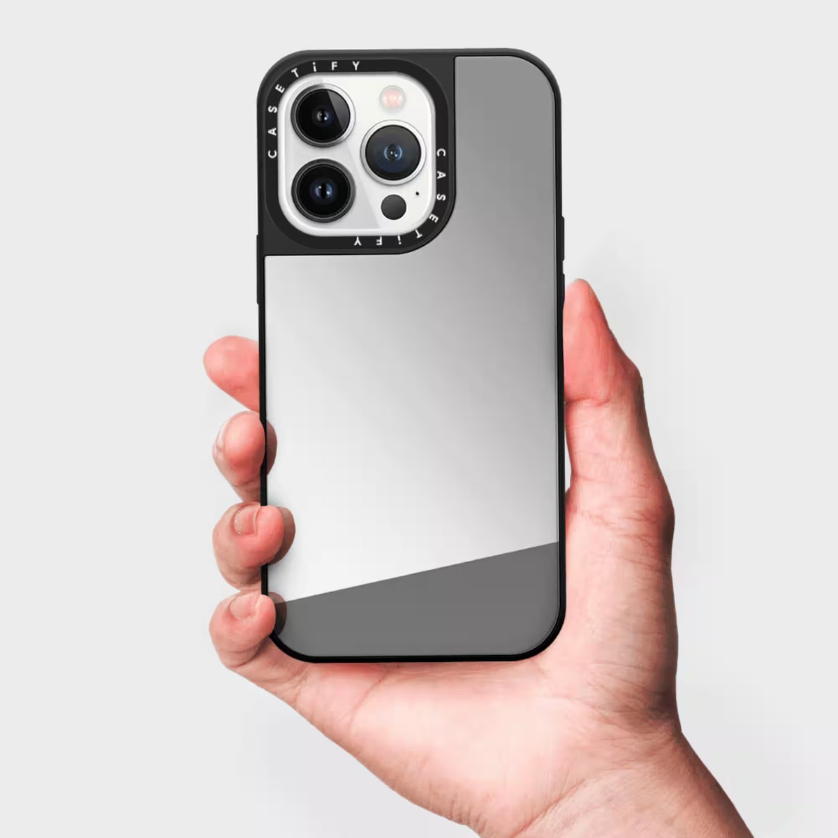 Apple iPhone 14Pro シルバー　CASETiFY付き Amazon.com: CASETiFY Mirror iPhone 14 Pro Max Case