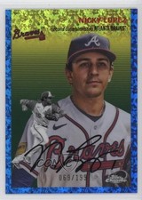 2023 Chrome Platinum Anniversary Blue Mini-Diamond Refractor Nicholas Lopez 0my5