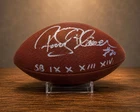 Rocky Bleier Signed Wilson NFL Foorball #20 4X Super Bowl Champion Steelers