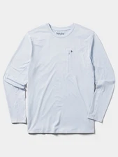 $89 Duck Camp Men's Rockport Crew Long Sleeve Shirt - Clear Skies - Medium-New