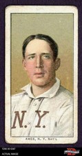 1909 T206 Red Ames Portrait Giants VARIATION 2 - GOOD