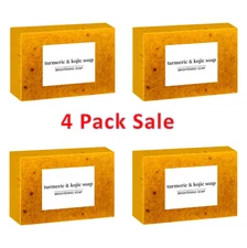 4 Bars Original Turmeric And Kojic Acid Skin Lightening Soap Face Body Soap Net