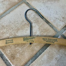 Vintage Wooden Hanger 1930s/1940s Paramount Cleaning Los Angeles
