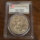 2014  ---  $1 American Silver Eagle PCGS MS70