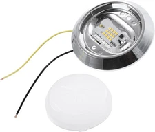 X AUTOHAUX 12V Car Reading Light LED Round Dome Light Trunk Lamp Kit Car Interio