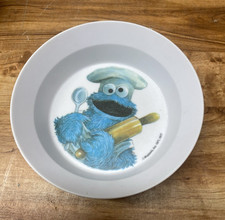 Vintage 1977 Cookie Monster Bowl Sesame Street, Melamine 5"