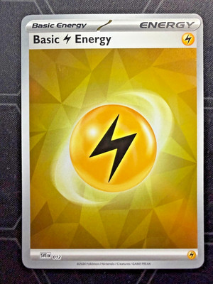 Basic Lightning Energy (Cracked Ice Holo) 012 Sve: Scarlet & Violet Energies...